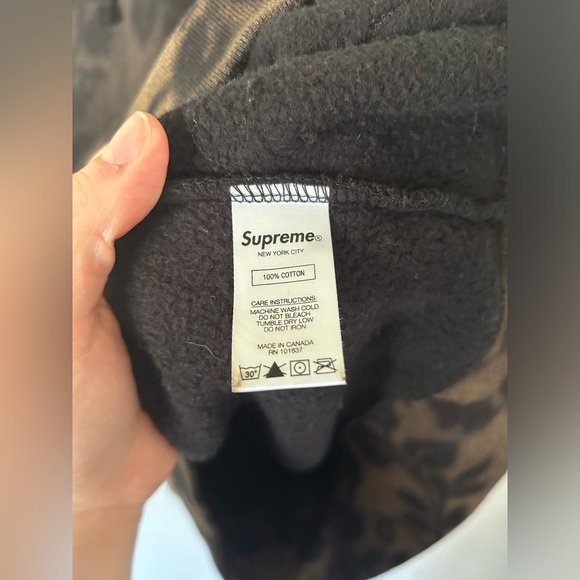 Supreme BLEACHED LACE HOODY BLACK - Picture 8 of 12